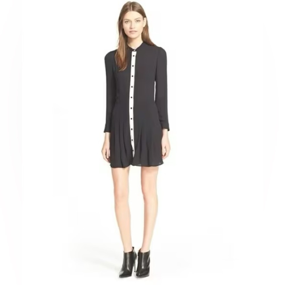 The Kooples Portfolio Mock Neck Mini Dress